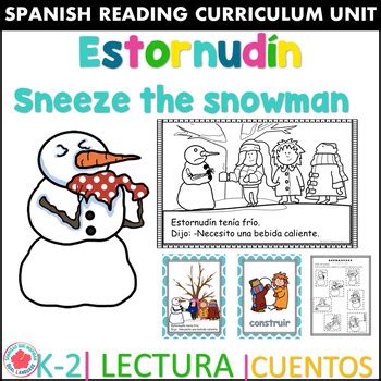 Cuento Estornudín El Muñeco de Nieve y actividades Sneezy The Snowman