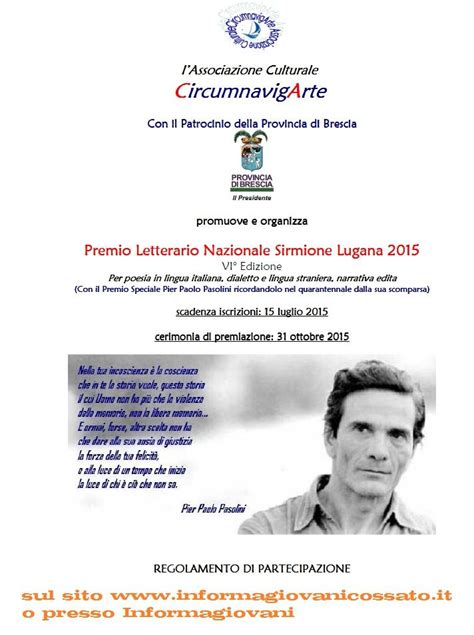 Sesta Edizione Del Premio Letterario Nazionale Sirmione Lugana