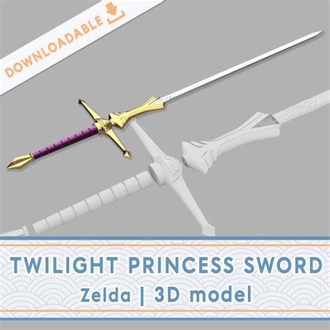 D File Twilight Princess Sword Zelda D Model D Printable Model