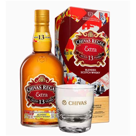 Whisky Chivas Regal Extra 13 Yo Cl 70 Con Astuccio 2 Bicchieri Tu