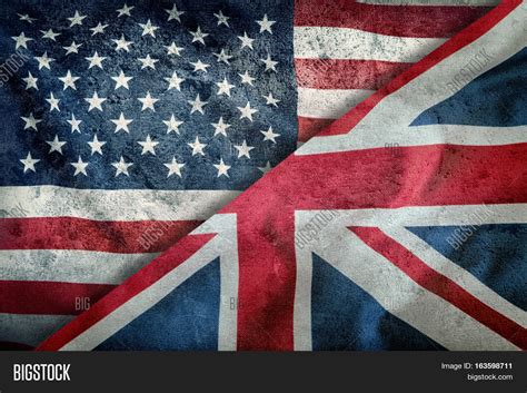 Mixed Flags Usa Uk Image And Photo Free Trial Bigstock