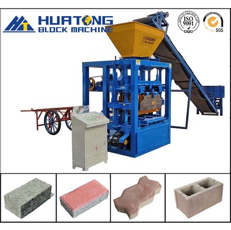 Qtj4 26D Hollow Concrete Bricks Making Machine China Paving Block