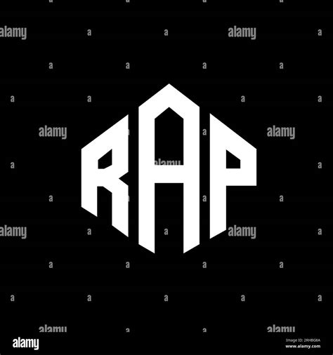 RAP letter logo design with polygon shape. RAP polygon and cube shape ...