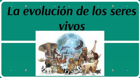 Evolucion De Los Seres Vivos