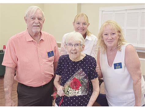 Celebrating 101 Years Getchell Honored At Kiwanis Club