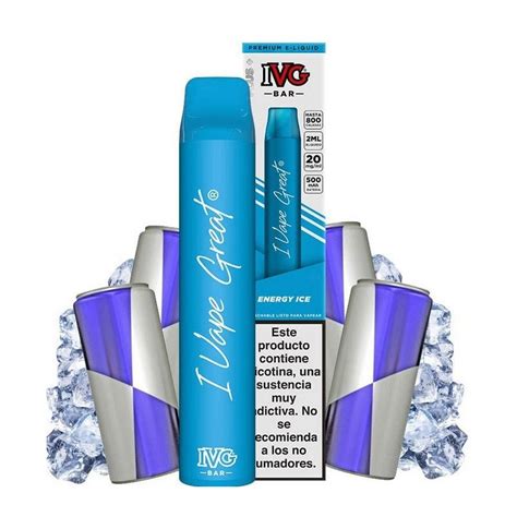 Ivg Bar Energy Ice 800puff 20mg Disposable Vape