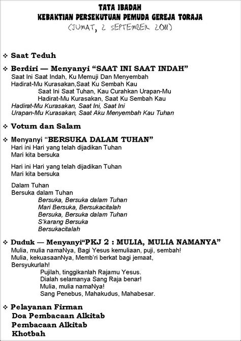 Liturgi Ibadah Pemuda Ilmu