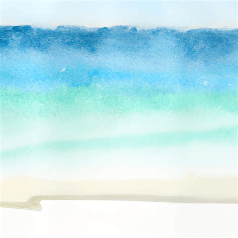 Beach Background With Long Sandy Beach Watercolor · Creative Fabrica