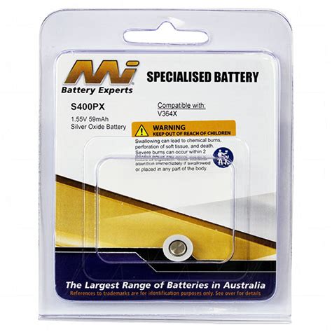 S400PX 1 55V Silver Oxide Battery Battery Bar