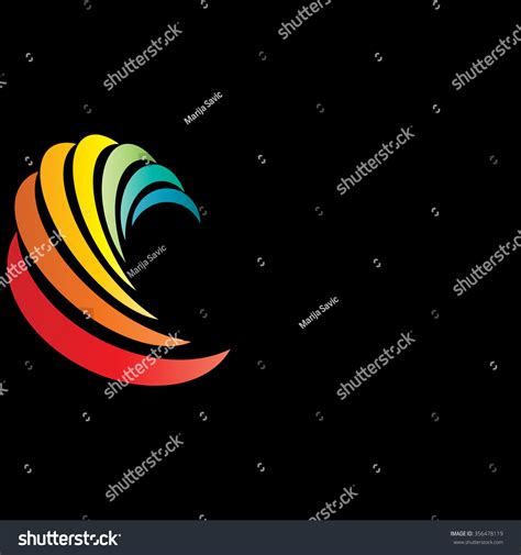 Colorful Background Your Text Logo Black Stock Vector (Royalty Free ...