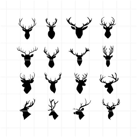 Deer Head Svg Deer Svg Deer Clipart Deer Head Clipart Deer Head Cut File Deer Head Cutting