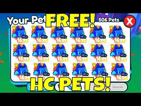 Giving Away Free Hardcore Pets In Pet Simulator X Update Livenew