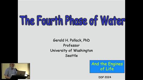 The Fourth Phase Of Water And The Engines Of Life Gerald H Pollack