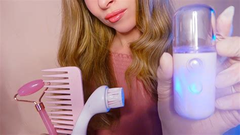 3H Of ASMR Facial Treatment Brushing Whispering Face Massage Exam