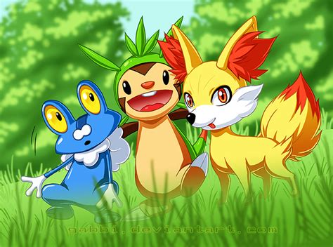 Pokemon - Starters of Gen 6 by Gabbi on DeviantArt