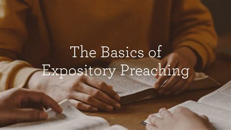 The Basics of Expository Preaching – UpWorks