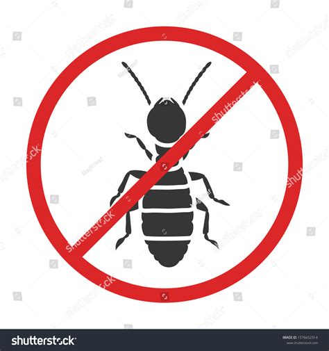 Worker Termite Vector Iconblack Vector Icon Stock Vector Royalty Free