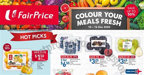 NTUC FairPrice Fresh Deal Promotion 10 16 December 2020 Supermarket