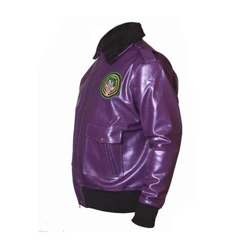 Batman Joker Goon Purple Bomber Jacket Jacketstown