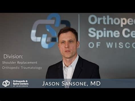 Meet Dr Jason Sansone Orthopedic And Spine Centers Of Wisconsin