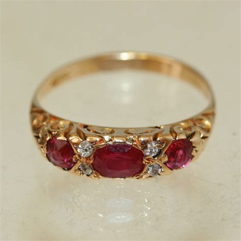 Buy Antique Ruby And Diamond Ring Sold Items Sold Rings Sydney