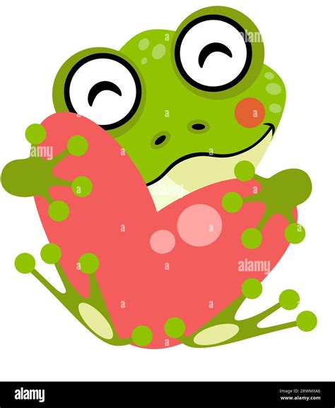 Frog With Heart Clip Art Hi Res Stock Photography And Images Alamy