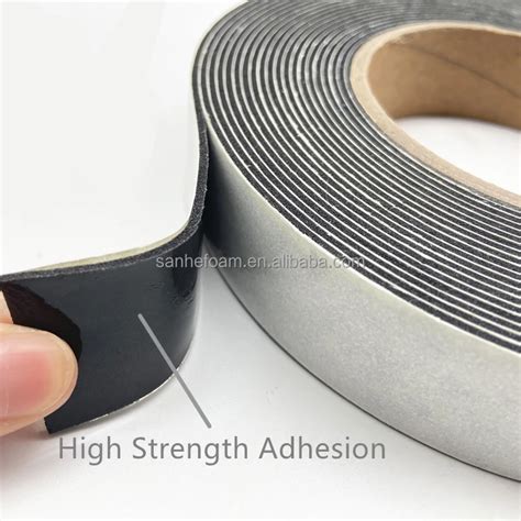 1 6mm Thick Medium Density Pvc Single Sided Foam Tape Closed Cell Foam Adhesive Tape For Window