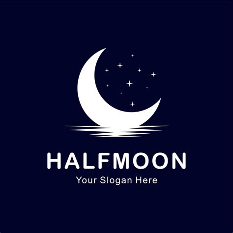 half moon logo 9108004 Vector Art at Vecteezy