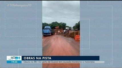 Obras em trecho da BR 153 entre Guaraí e Tabocão causam filas e