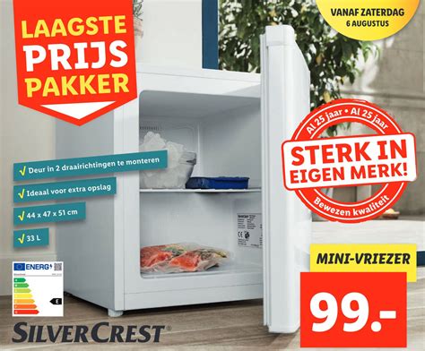 Mini Vriezer Aanbieding Bij Lidl