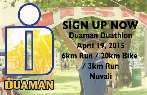 Duaman Duathlon 2015 6k Run 20k Bike 3k Run April 19 2015