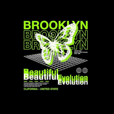 Brooklyn Belle évolution Simple Ancien Vecteur Premium