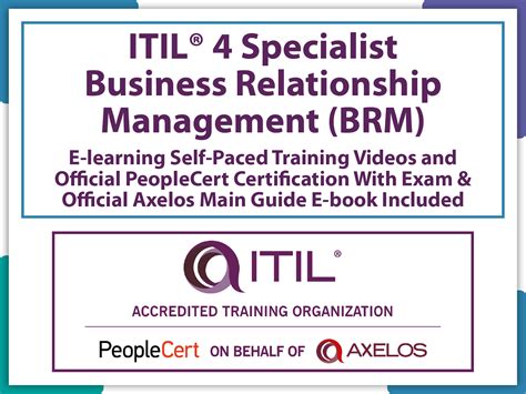 Itil Specialist Business Relationship Management Brm E Learning