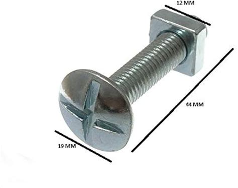 M Mm Roofing Bolts Square Nuts Cross Slotted Mushroom Off