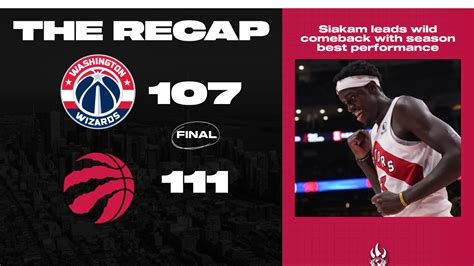 A Full Raptor Experience On Display Vs The Wizards Raptors Republic