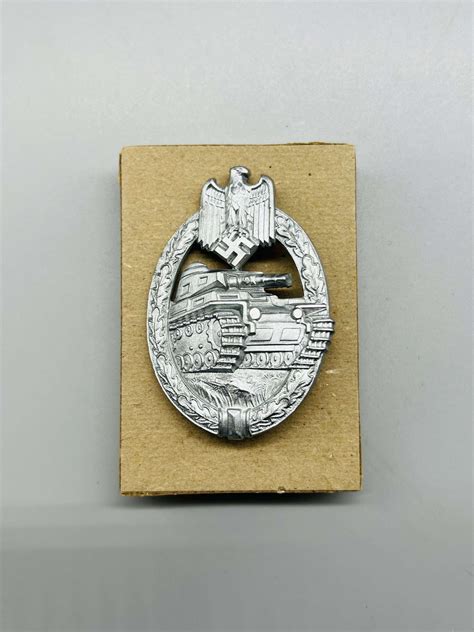 Panzer Assault Badge Silver By Hermann Aurich I Ww2 Militaria