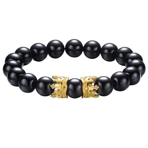 King Bead Bracelet Bracelets For Men Beaded Bracelets Natural Stone