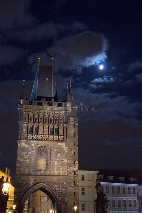 Tower in the Moonlight stock image. Image of gothic, light - 1389473