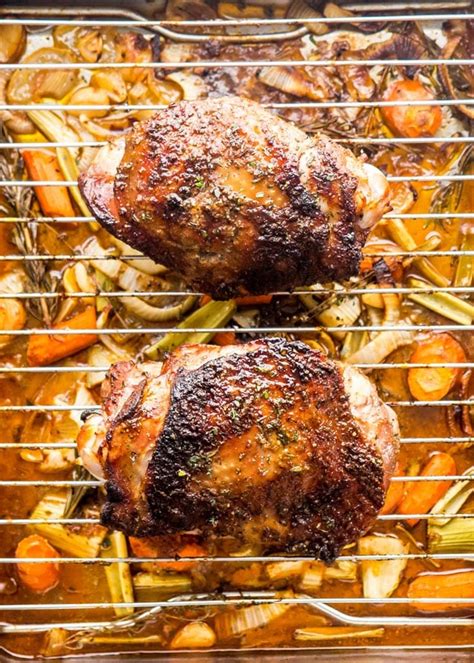 Maple Mustard Roasted Turkey Thighs Jo Cooks