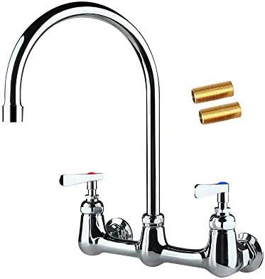 Lanceler Inch Center Commercial Wall Mount Kitchen Sink Faucet With