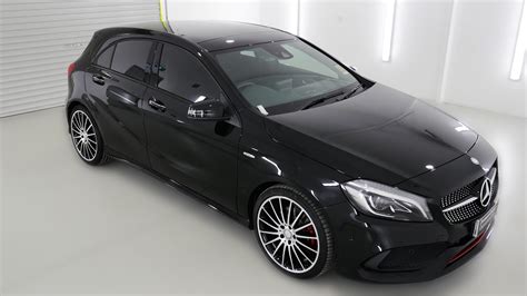 MERCEDES BENZ A250 Sport Cosmos Black Auto M567994 NO LOGOS - YouTube