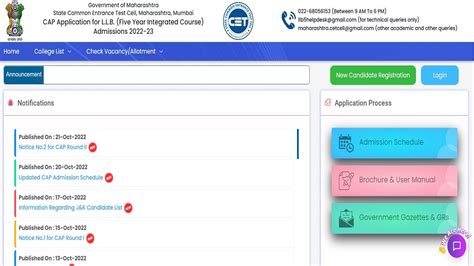 Mht Cet 2022 5 Year Llb Round 2 Counselling Registrations Commence