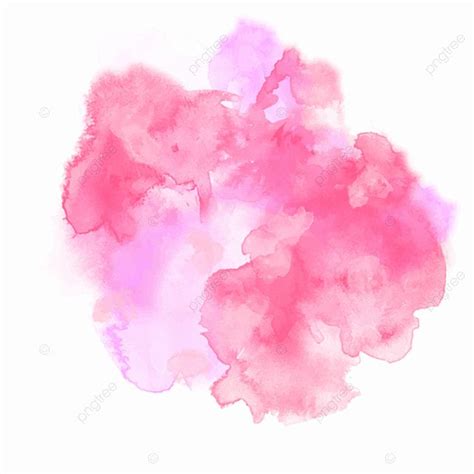 Abstract Pink Watercolor On White Background The Color Splashing Art