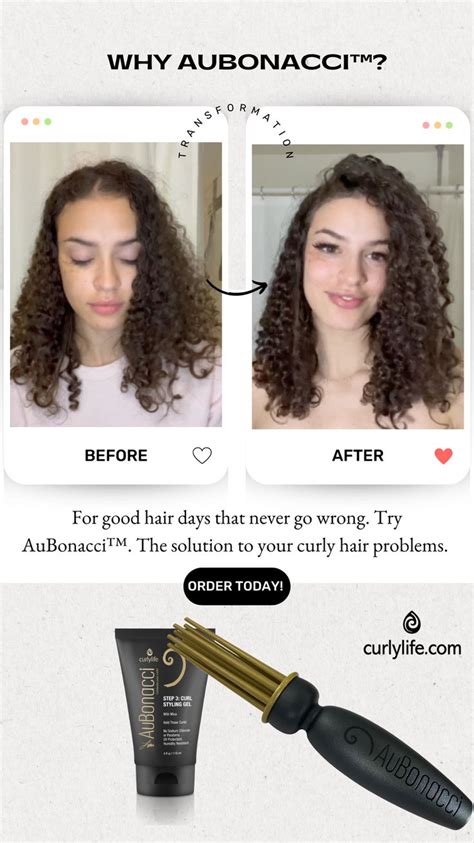 Curly Hair Before And After With Aubonacci Curly Hair Styles Damp