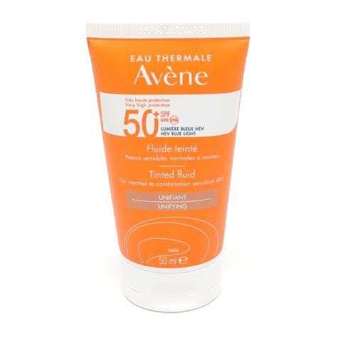 Avene Fluide solaire teinté SPF 50 Protection visage Peau mixte