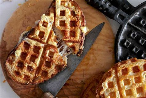 Waffle Iron Grilled Cheese Sandwich Recipe Recipes Waffle Iron