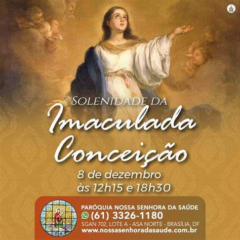 Solenidade da Imaculada Conceição Santuário Nossa Senhora da Saúde