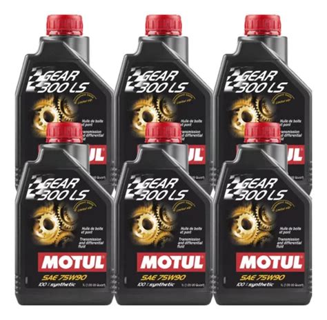 Kit 6 Lts Óleo Transmissão Manual Motul Gear 300 Ls 75w 90