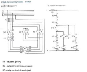 Jak podłączyć silnik gwiazda trójkąt poprzez styczniki Elektryka