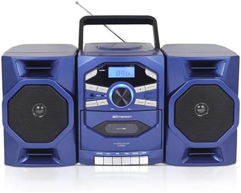 Amazon Emerson Boombox Reproductor De Cd Port Til Con Reproductor